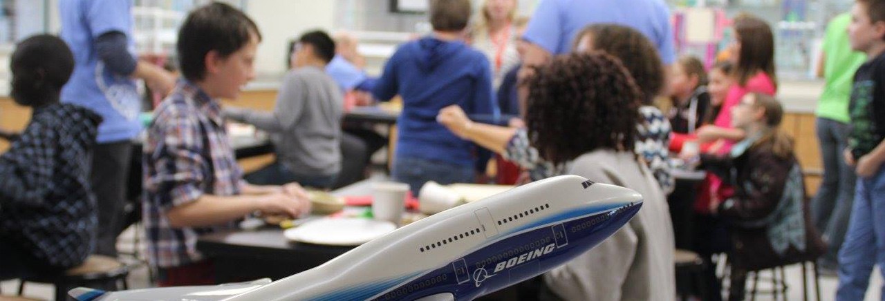 Model ӰƵ plane in a classroom